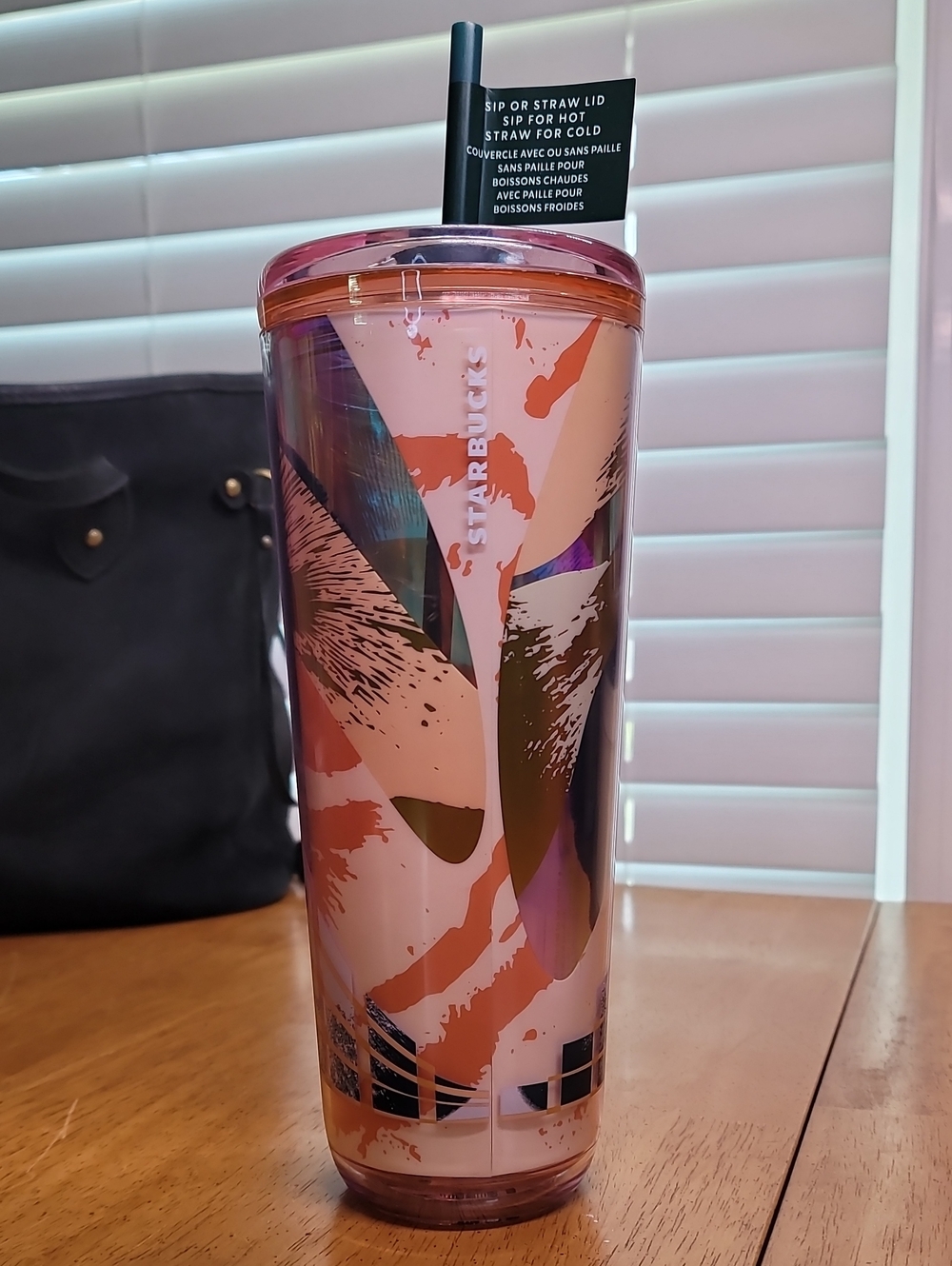 Fall 2024 Abstract Brushstroke Tumbler 24 oz Hot & Cold